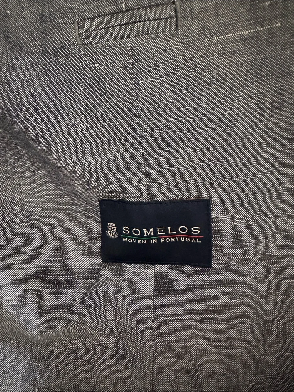 J.Crew Ludlow Suit Mens 36S Unstructured Slim Fit Somelos Linen Blend 30x28 Blue